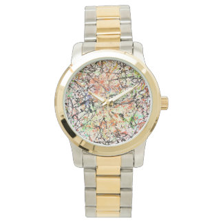 Unisex Oversized Two-Tone Bracelet Watch Horloge