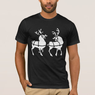 Unisex Reindeer Shirt Festive Kerstmis Shirt