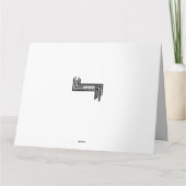 Unisex Sarcastic Félicitations Carte de voeux (Dos)