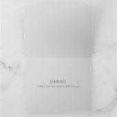 Unisex Sarcastic Félicitations Carte de voeux (Intérieur)