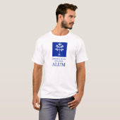 Unisex "SRC Alum" T-shirt in blauw (Voorkant volledig)