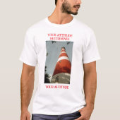Unisex T-shirt - Houding bepaalt uw hoogte (Voorkant)