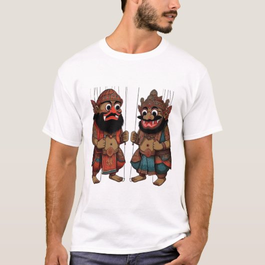 Unisex T-shirt met Javaanse Cultuur Design (Voorkant)