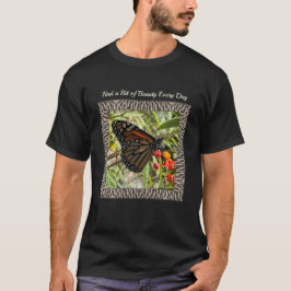 Unisex T-shirt met Monarch op Milkweed