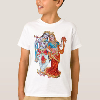 Unisex T-shirt, Radha Krishna bedrukt T-shirt