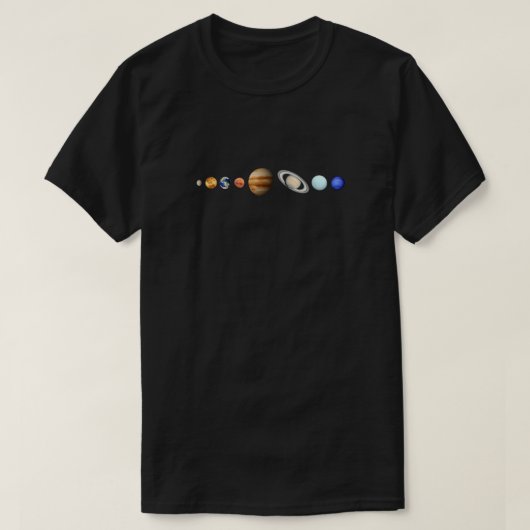 Unisex T-Shirt Solar System (Design voorkant)