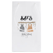 Unisex Twins Groen Bloemen Baby shower Klein Cadeauzakje (Achterkant)