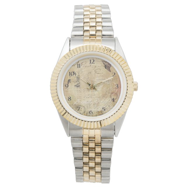 Unisex Two Toned Bracelet Watch/ Horloge (Voorkant)