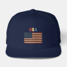 Unisex USA Amerikaanse Vlag Retro Baseballpet
