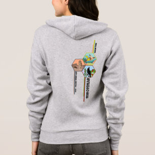 Unisex Zip Sweat - shirt à capuche avec le logo d
