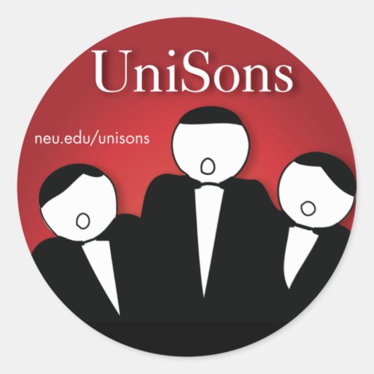 UniSons A Cappella Sticker (Voorkant)