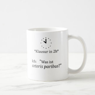 Unispruch "ceteris paribus" Geschenk, Studenten Koffiemok