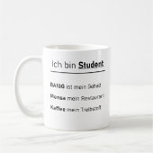 Unispruch "Ich bin Student" Geschenk, Studenten Koffiemok (Links)