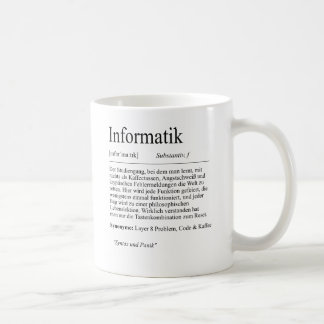 Unispruch "Informatik" Geschenk, Studenten Koffiemok