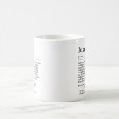 Unispruch "Jura" Student Geschenk, Studenten Koffiemok (Center)