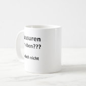 Unispruch "Klausuren schieben?" Geschenk Studenten Koffiemok (Voorkant links)