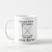 Unispruch "Kurve" Student Geschenk, Studenten Koffiemok (Links)