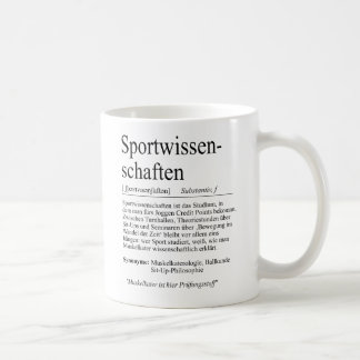 Unispruch "Sportwissenschaften" Studenten Koffiemok