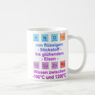 Unispruch "Temperatur" Student Geschenk, Studenten Koffiemok