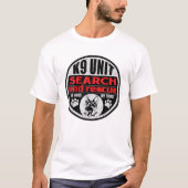 Unit Search and Rescue in Dogs We Trust T shirt (Voorkant)