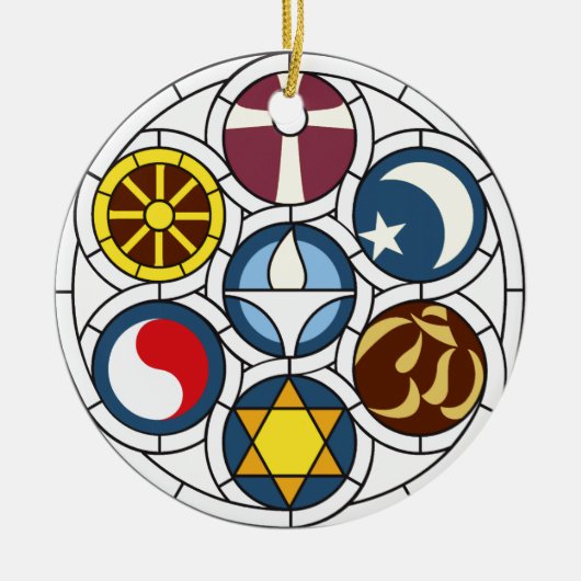Unitarian Universalist Merchandise Keramisch Ornament (Voorkant)