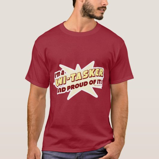 Unitasker Funny Anti Multitasker Slogan T-shirt (Voorkant)