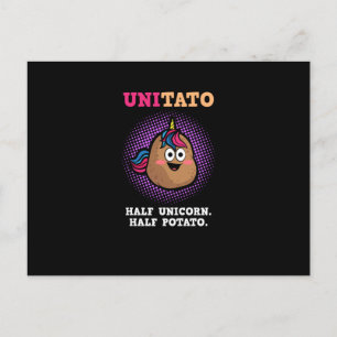 Unitato Half Unicorn Half Aardappelmoes Briefkaart