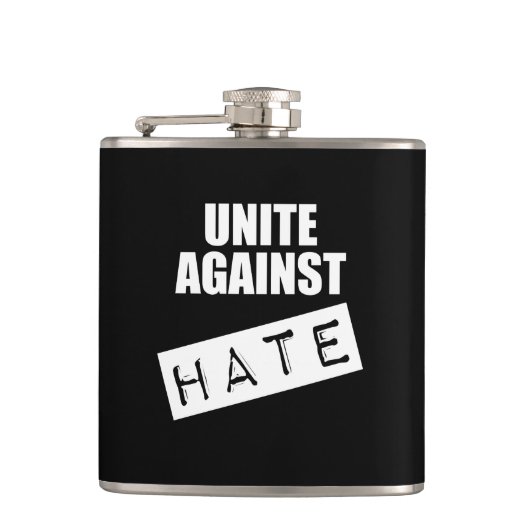 Unite against Hate Heupfles (Voorkant)