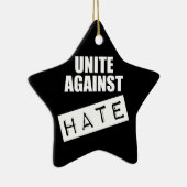 Unite against Hate Keramisch Ornament (Rechts)