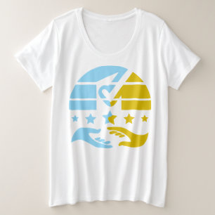 Unite and Shine: een visie op samenwerking Grote Maat T-shirt