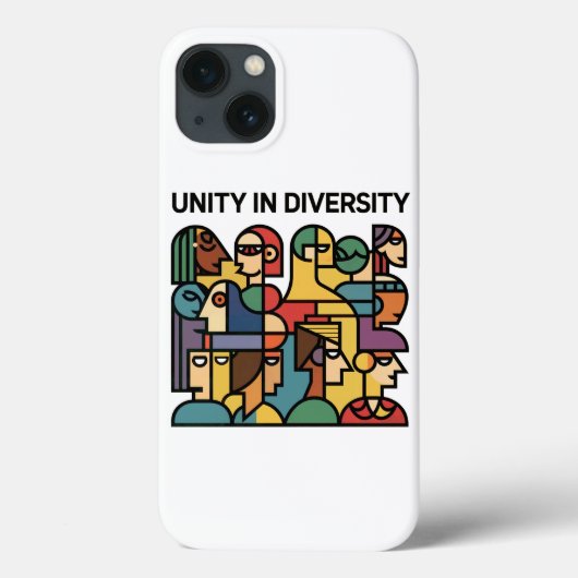 Unité dans la diversité - coque iphone arc-en-ciel (Verso)