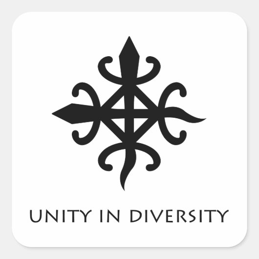 unité dans la diversité Symbole Adinkra Sticker (Devant)