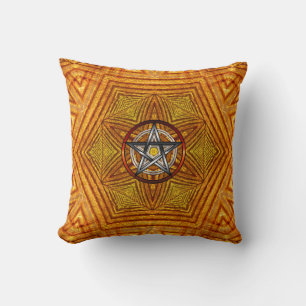 Unité d'or : Coussin de pentacle géométrique / Cou
