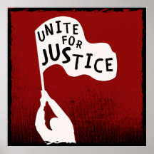 Unite for Justice! Protest Slogan Banner