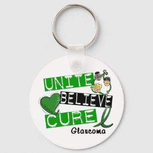 UNITE GELOOFT CURE Glaucoma Sleutelhanger