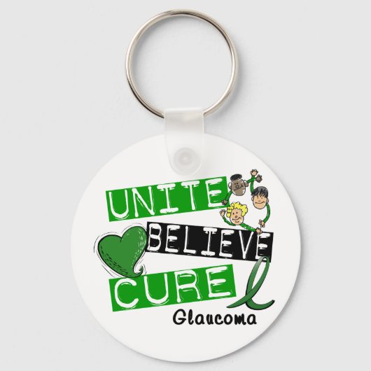 UNITE GELOOFT CURE Glaucoma Sleutelhanger (Voorkant)