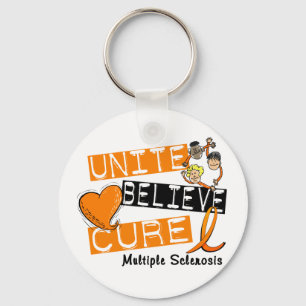 UNITE GELOOFT CURE Multiple Sclerosis Sleutelhanger