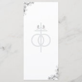 Unité nuptiale Mariage catholique menu plat (Dos)