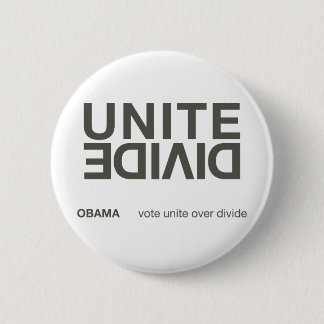 Unite over verdelen, witte knop ronde button 5,7 cm