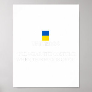 United24 Ukraine Ik Draag het kostuum als dit W Poster