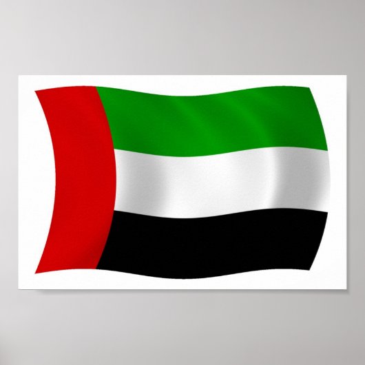 United Arab Emirates Flag Poster Print (Voorkant)