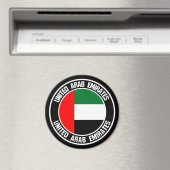 United Arab Emirates Round Emblem Magneet (Insitu (Vaatwasser))