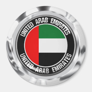 United Arab Emirates Round Emblem Magneet