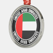 United Arab Emirates Round Emblem Metalen Ornament (Links)