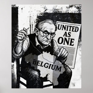 United as One – België Vintage Poster