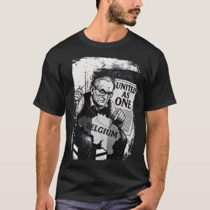 United as One - België - Zwart-wit Grunge T-shirt