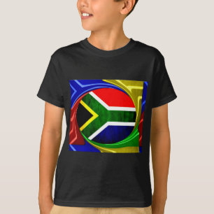 United by Beauty: Zuid-Afrikaanse vlagontwerp T-shirt