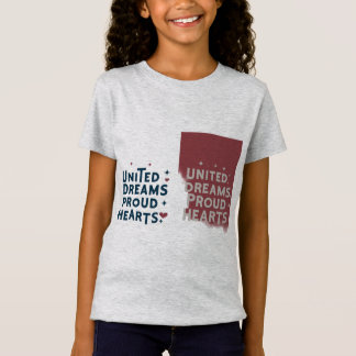 United Dreams Proud Hearts grijs T-shirt