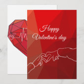 United Hearts : Carte de Saint-Valentin pour les c (Devant / Derrière)