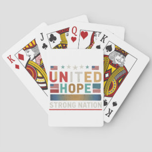 "United Hope Strong Nation." Pokerkaarten